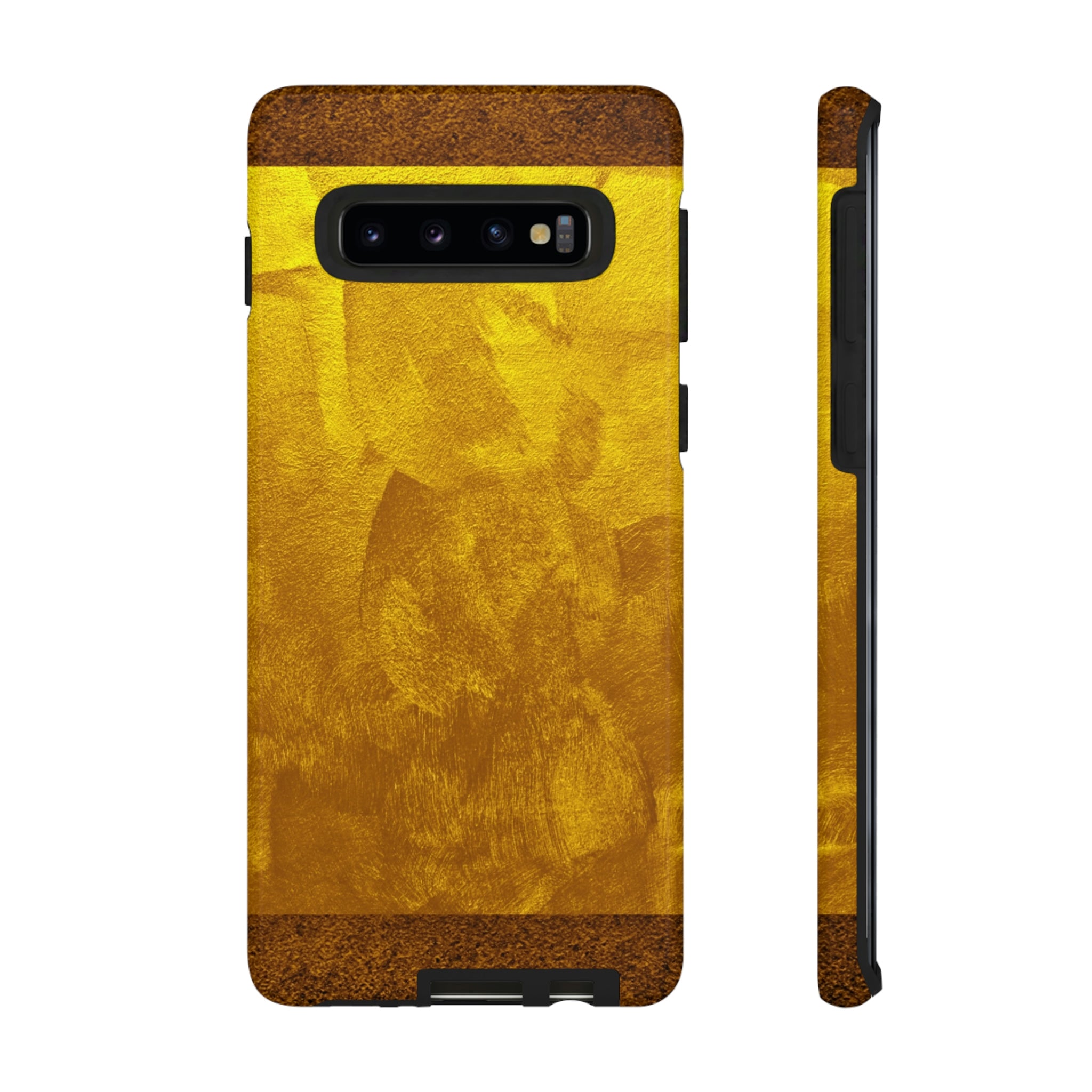 Retro Gold Android Case (Protective) Samsung Galaxy S10 Glossy Phone Case