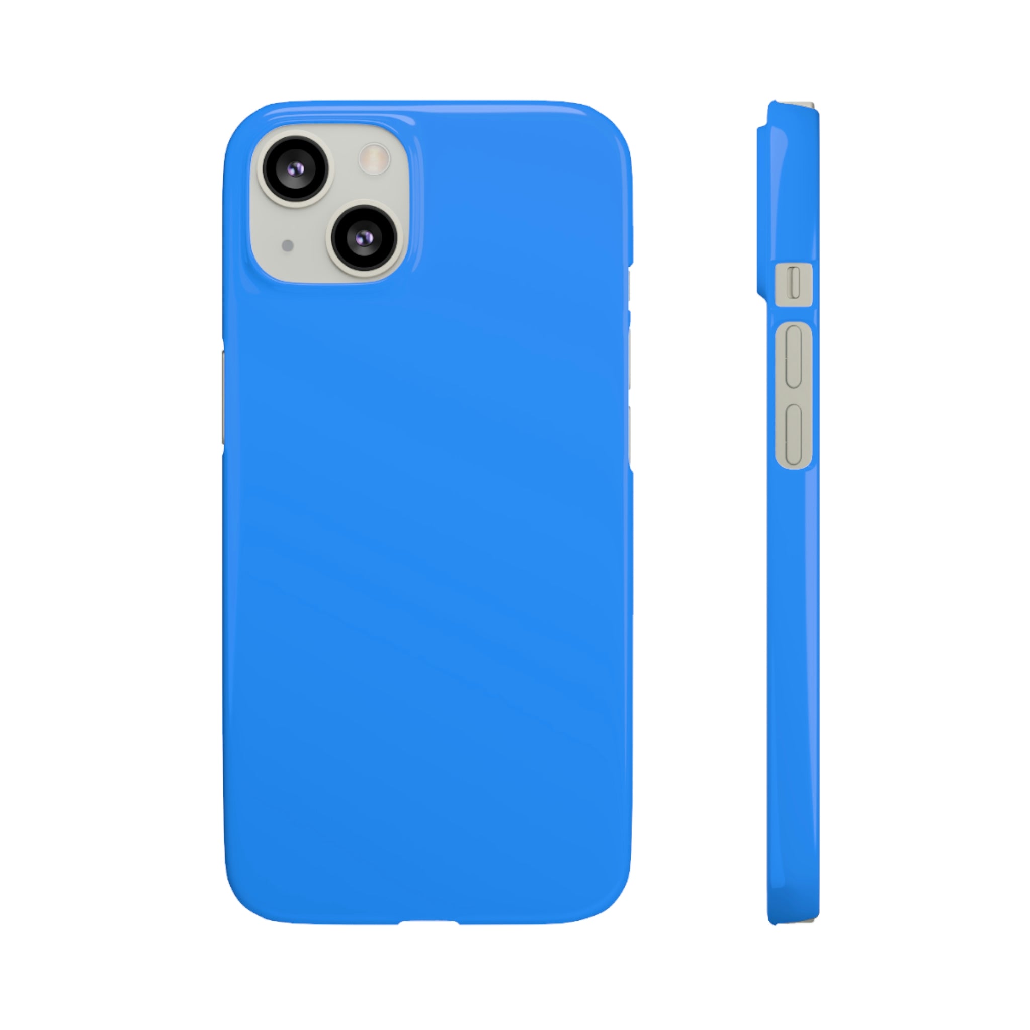 Dodger Blue iPhone Case (Slim) iPhone 13 Glossy Phone Case