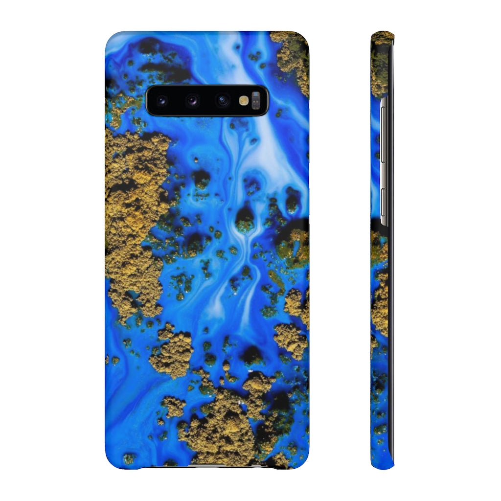 Blue River Ink Art Android Case (Slim) Samsung Galaxy S10 Plus Matte Phone Case