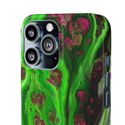 Toxic Green Ink Art iPhone Case (Slim) Phone Case