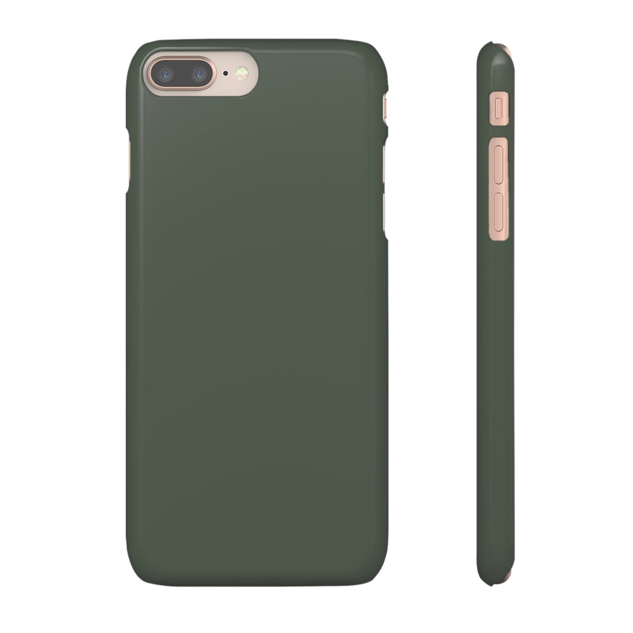 Ebony Green iPhone Case (Slim) iPhone 8 Plus Glossy Phone Case