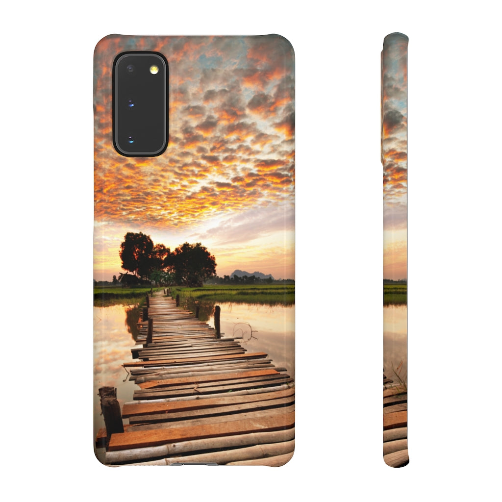 Sunset on the Tropical River Samsung/iPhone (Slim) Phone Case