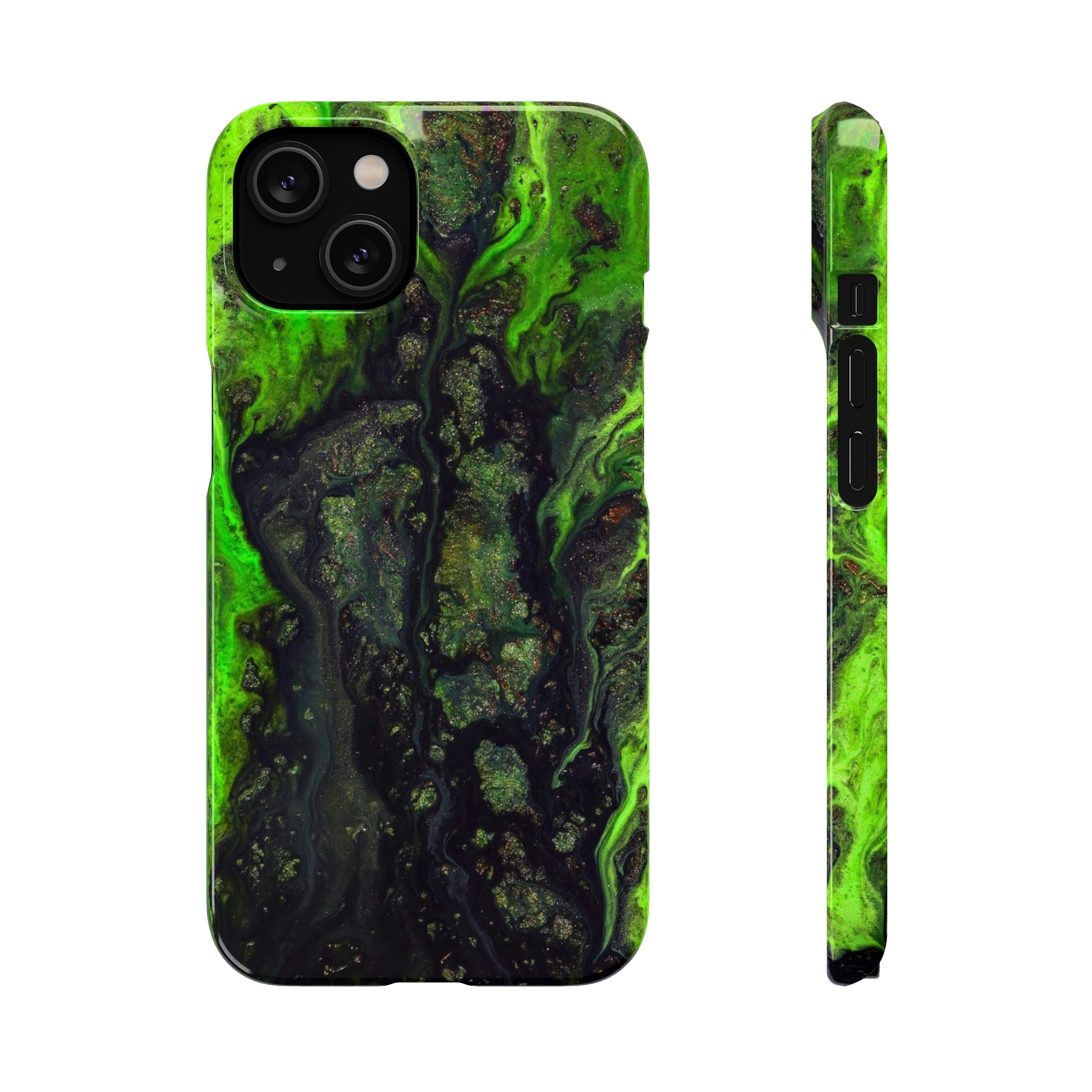 Toxic Ink Art iPhone Case (Slim) iPhone 14 Glossy Phone Case