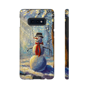 Happy Snowman Android Case (Protective) Samsung Galaxy S10E Matte Phone Case