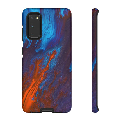 Orange Flame Ink Art Android Case (Protective) Samsung Galaxy S20 Matte Phone Case