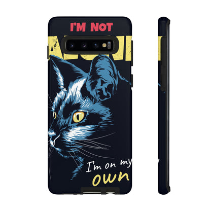 Black Cat Poster Android Case (Protective) Samsung Galaxy S10 Glossy Phone Case