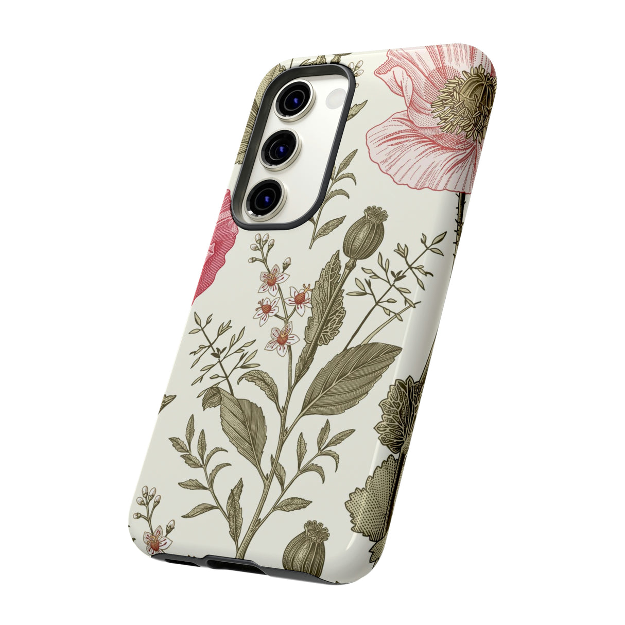 Poppy Purple Vintage Flower Samsung Case (Protective) Phone Case