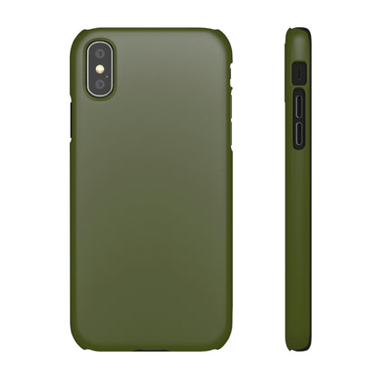 Army Green iPhone Case (Slim) iPhone XS Matte Phone Case