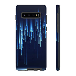 Blue Matrix Android Case (Protective) Samsung Galaxy S10 Plus Matte Phone Case