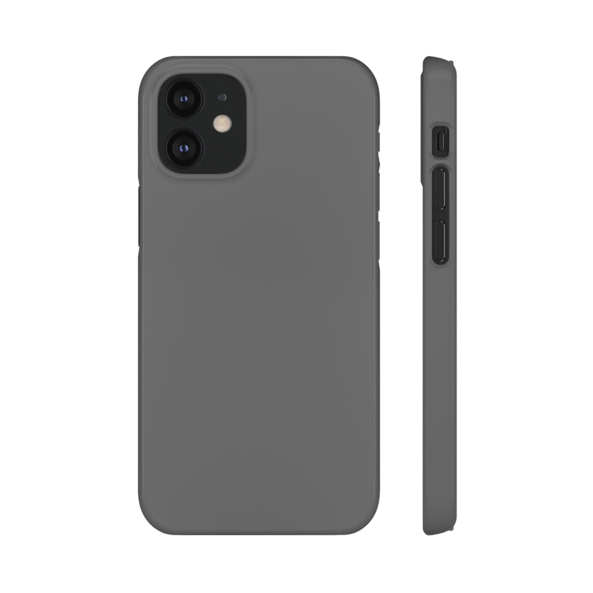 Dim Gray iPhone Case (Slim) iPhone 12 Mini Glossy Phone Case