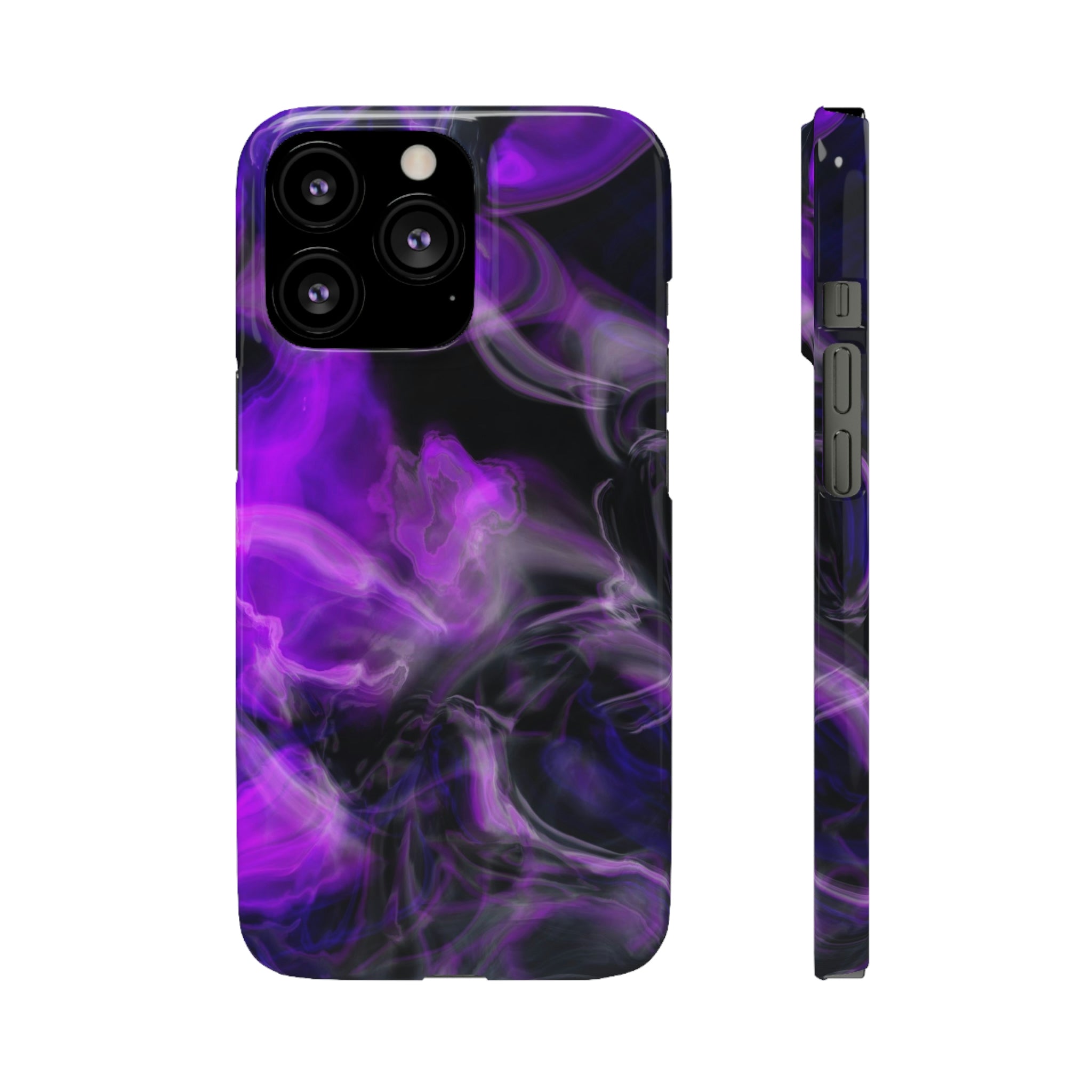 Purple Marble iPhone Case (Slim) iPhone 13 Pro Glossy Phone Case