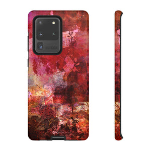 Red Grunge Android Case (Protective) Samsung Galaxy S20 Ultra Glossy Phone Case