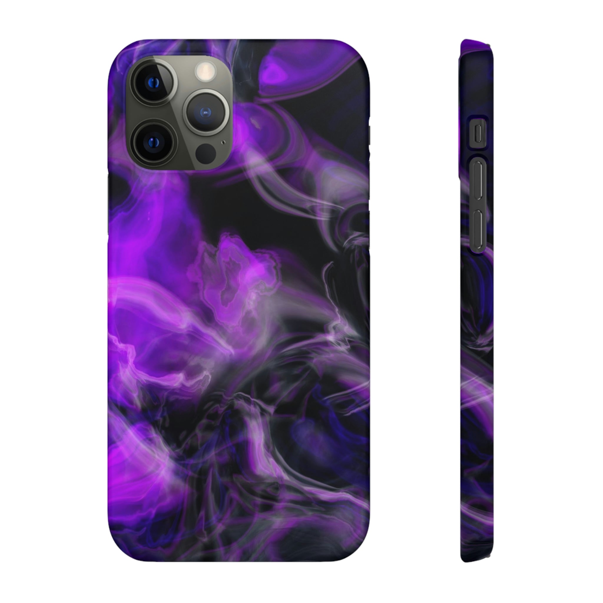 Purple Marble iPhone Case (Slim) iPhone 12 Pro Matte Phone Case