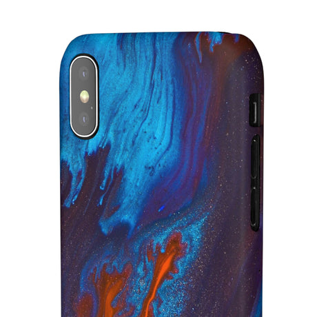 Orange Flame Ink Art iPhone Case (Slim) Phone Case