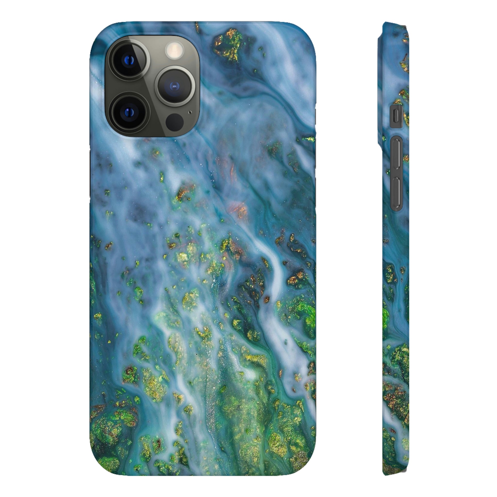 Forest Mist Ink Art iPhone Case (Slim) iPhone 12 Pro Max Glossy Phone Case