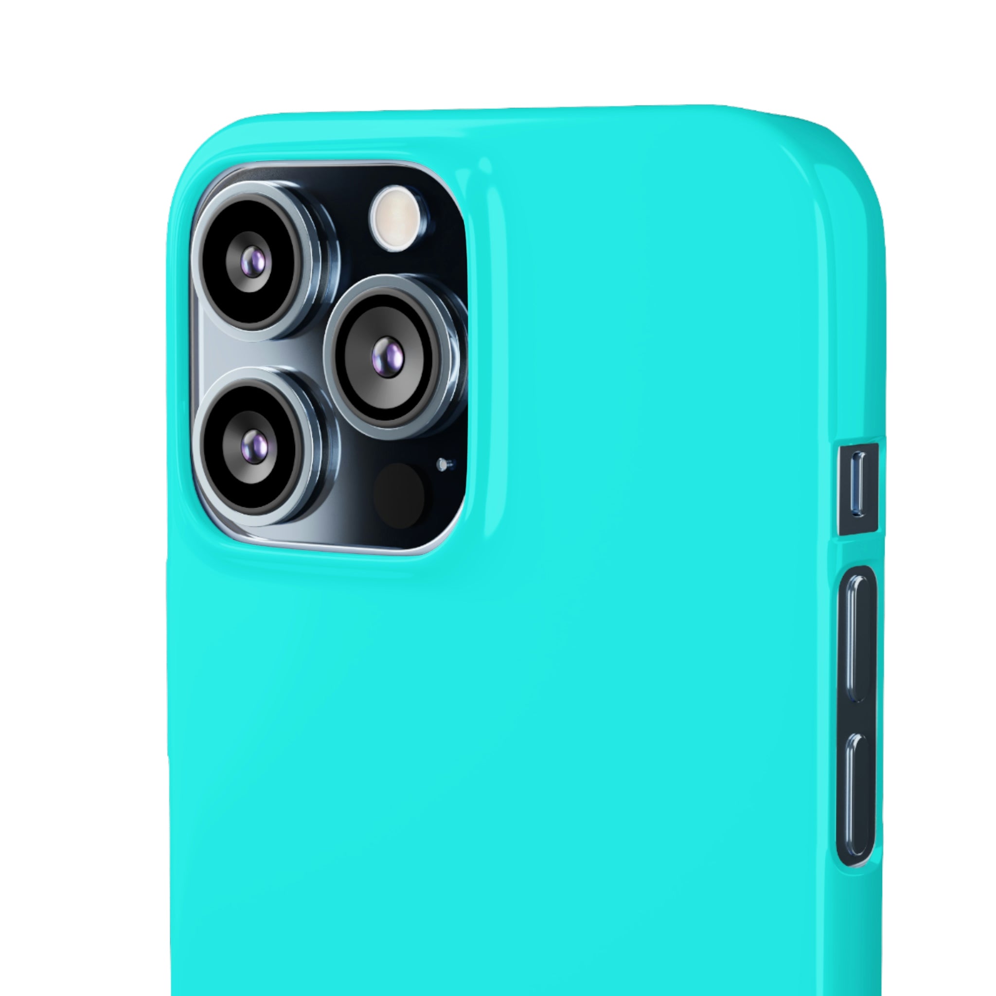 Flourescent Blue iPhone Case (Slim) Phone Case