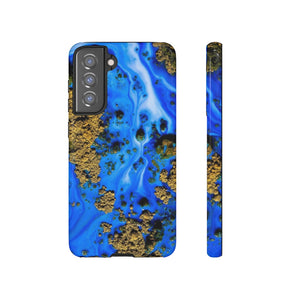 Blue River Ink Art Android Case (Protective) Samsung S21 FE Glossy Phone Case