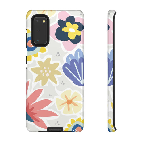 Blue Bouquet Happy Flower Samsung Case (Protective) Samsung Galaxy S20 Glossy Phone Case