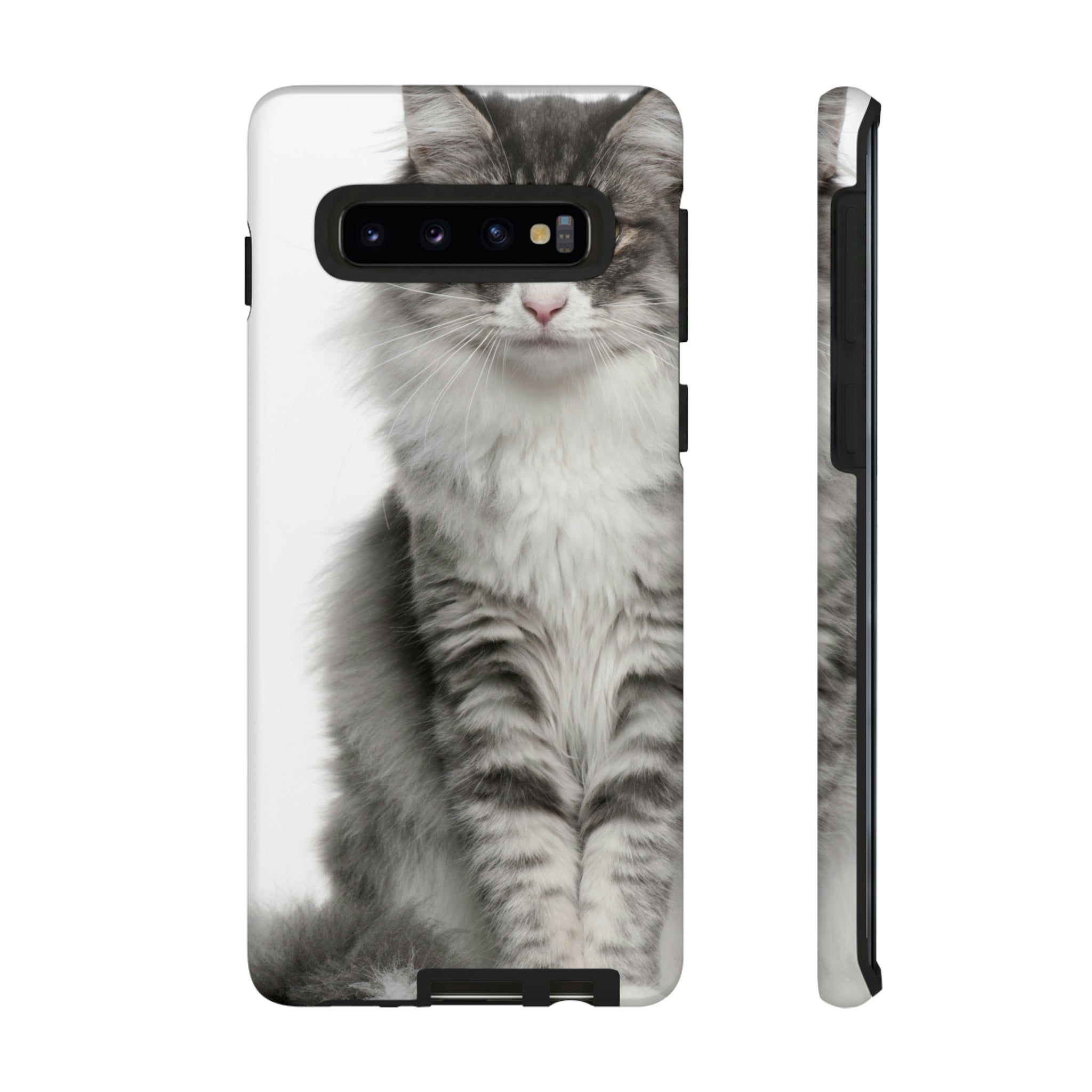 Forest Cat Android Case (Protective) Samsung Galaxy S10 Matte Phone Case