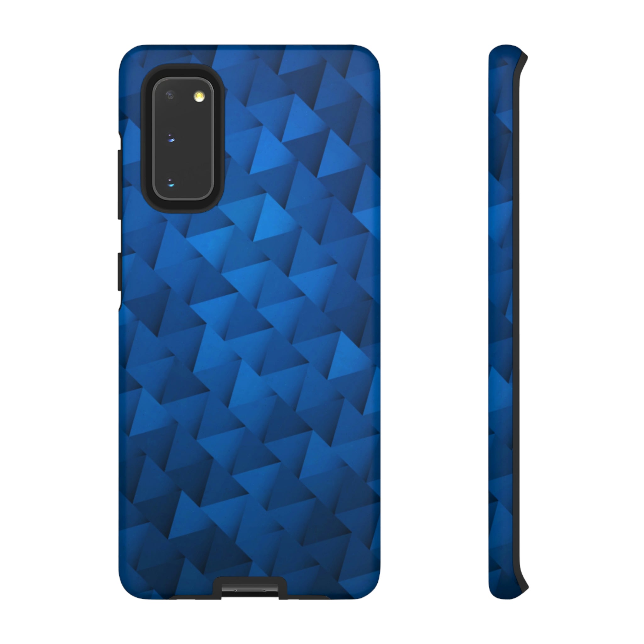 Blue Geometric Android Case (Protective) Samsung Galaxy S20 Matte Phone Case