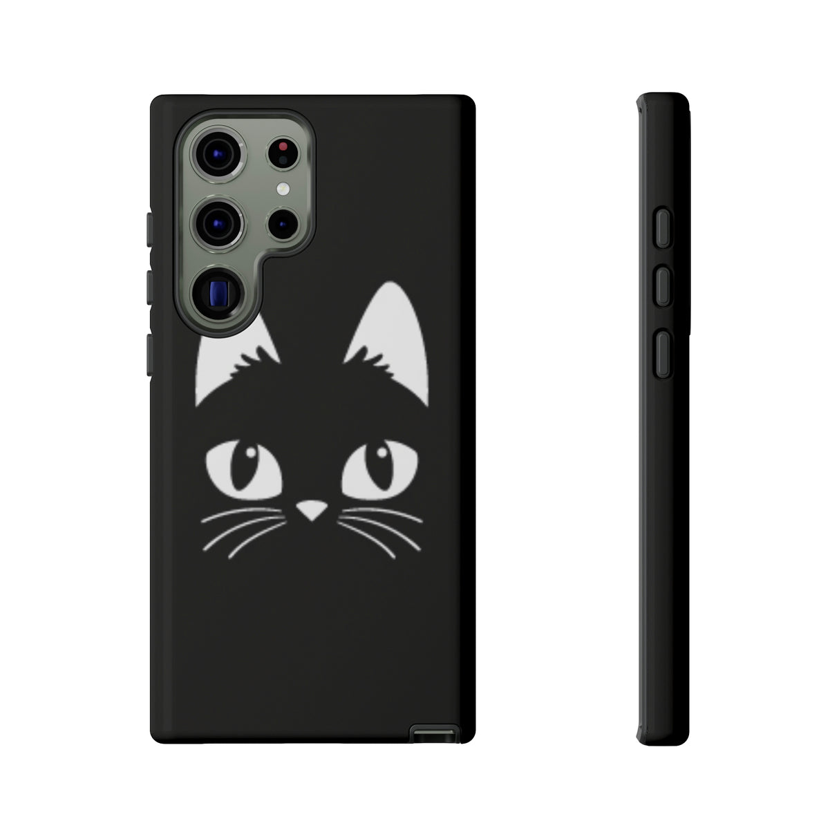 Cartoon Cat Icon Android Case (Protective) Samsung Galaxy S23 Ultra Glossy Phone Case