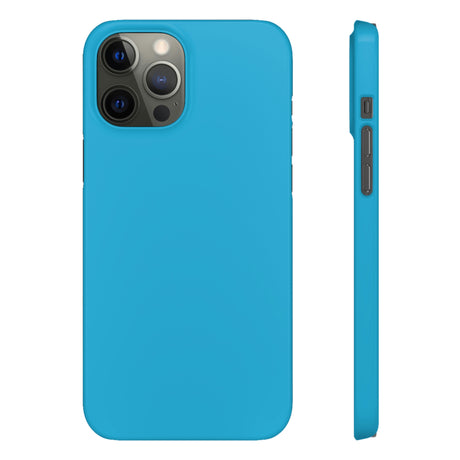 Bright Cerulean iPhone Case (Slim) iPhone 12 Pro Max Glossy Phone Case