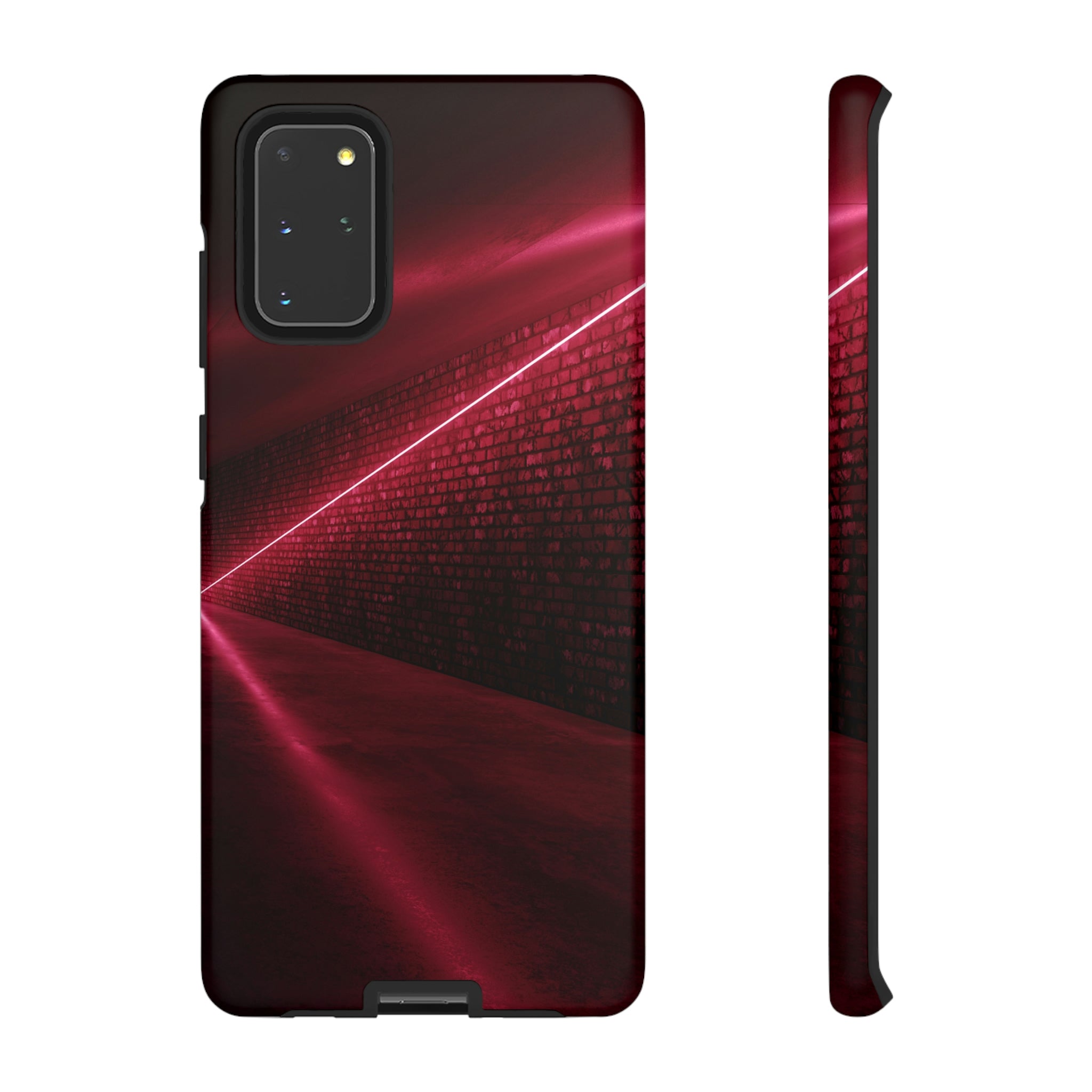 Red Sci Fi Android Case (Protective) Samsung Galaxy S20+ Matte Phone Case