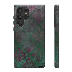 Damask Gothic Flower Samsung Case (Protective) Samsung Galaxy S22 Ultra Glossy Phone Case