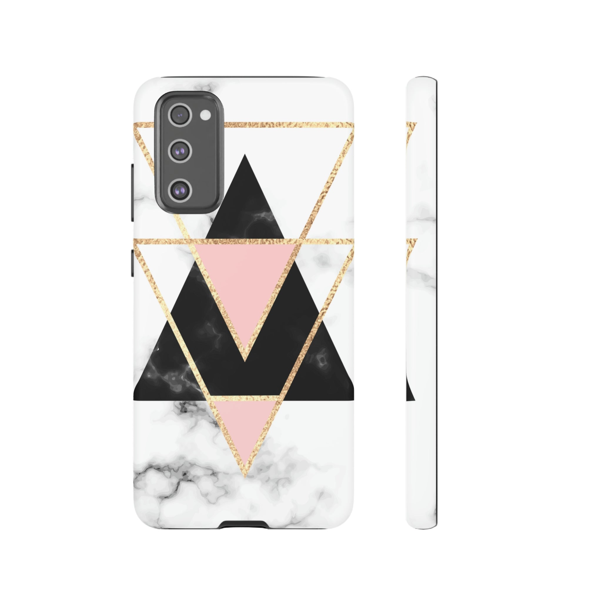 Marble Triangles Android Case (Protective) Samsung Galaxy S20 FE Matte Phone Case