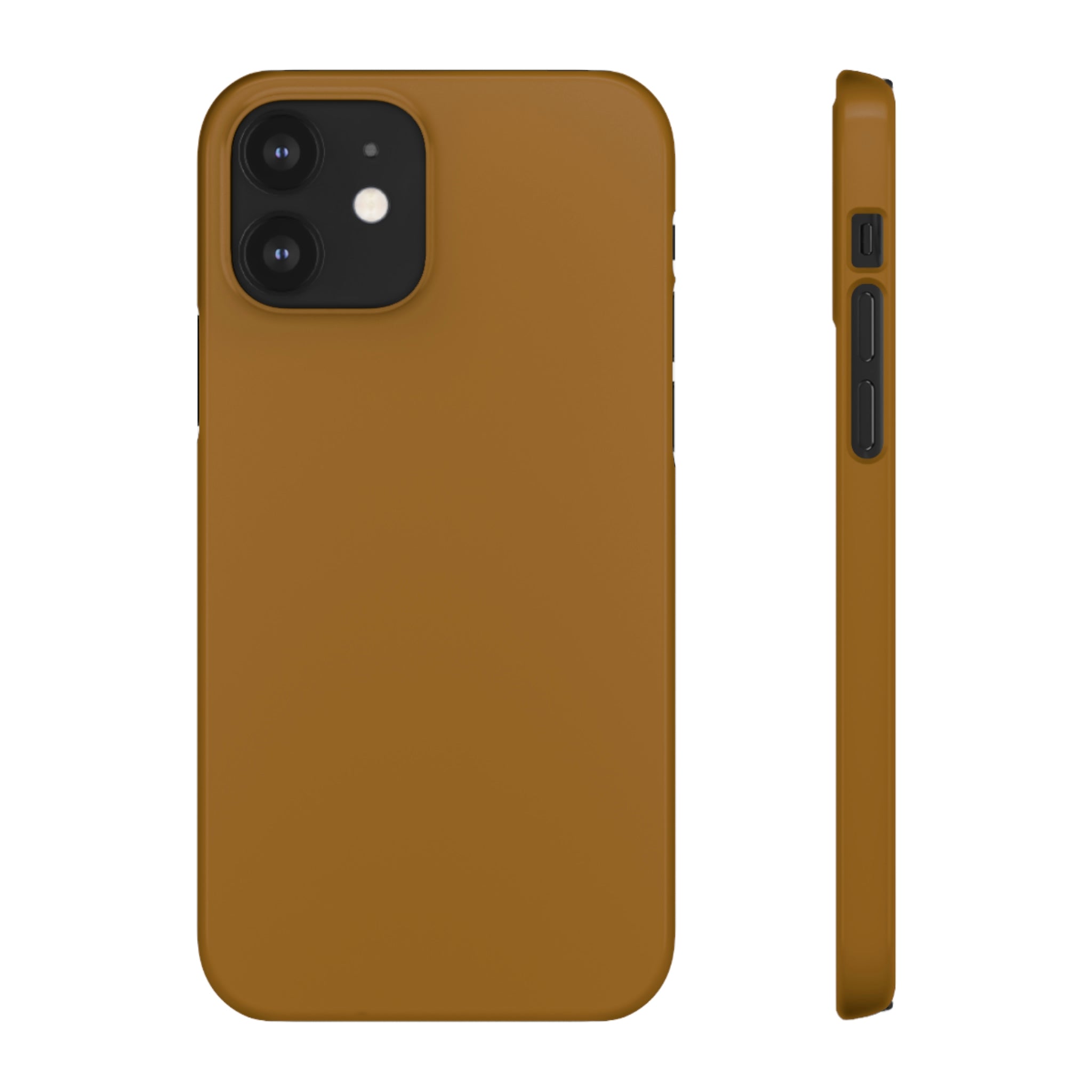 Golden Brown iPhone Case (Slim) iPhone 12 Glossy Phone Case