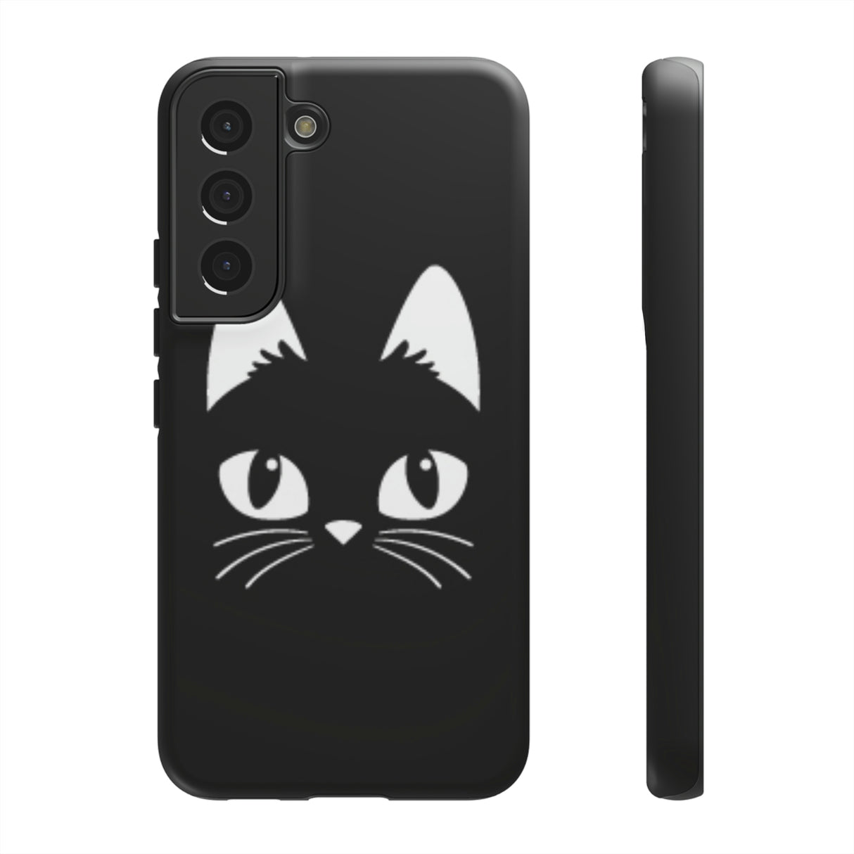 Cartoon Cat Icon Android Case (Protective) Samsung Galaxy S22 Matte Phone Case