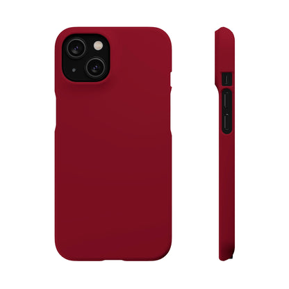 Burgundy Red iPhone Case (Slim) iPhone 14 Matte Phone Case