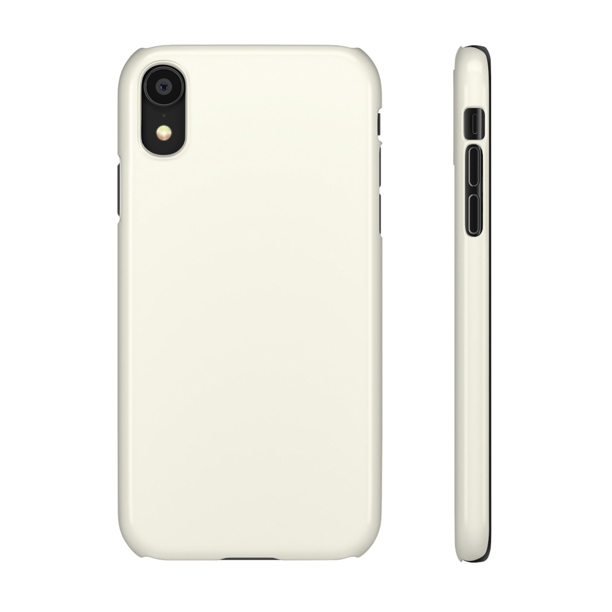 Floral White iPhone Case (Slim) iPhone XR Glossy Phone Case