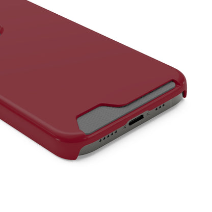 Burgundy iPhone Case (Card) Phone Case