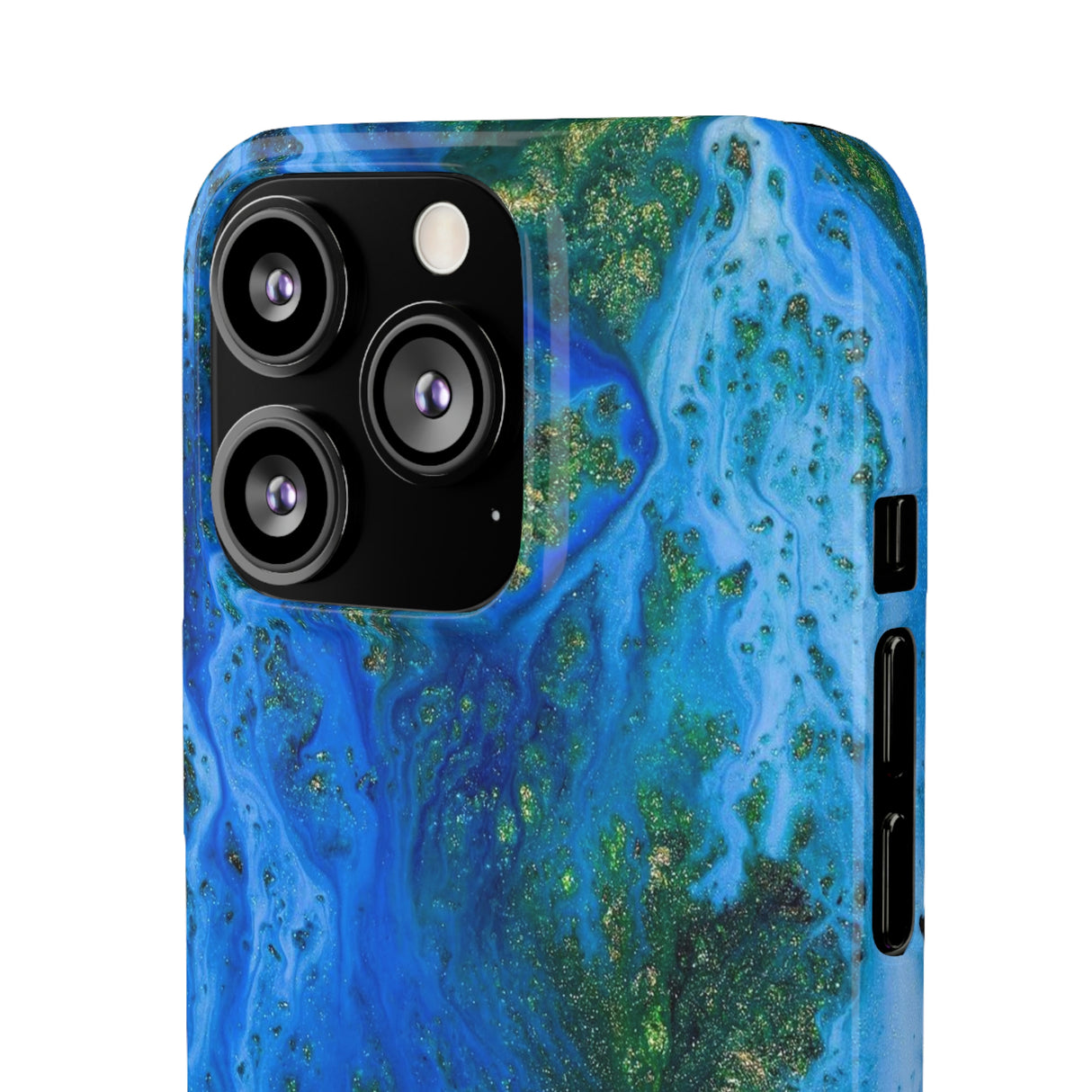 Blue Globe Ink Art iPhone Case (Slim) Phone Case