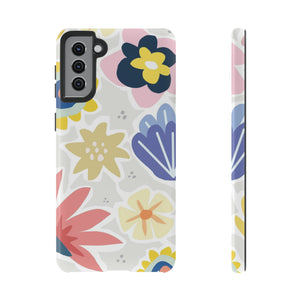 Blue Bouquet Happy Flower Samsung Case (Protective) Samsung Galaxy S21 Plus Glossy Phone Case