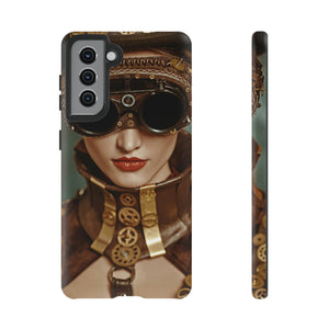 Steampunk Lady Android Case (Protective) Samsung Galaxy S21 Matte Phone Case