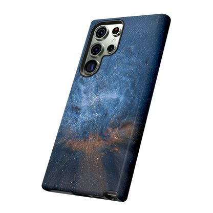 Blue Stardust Ink Art Android Case (Protective) Phone Case