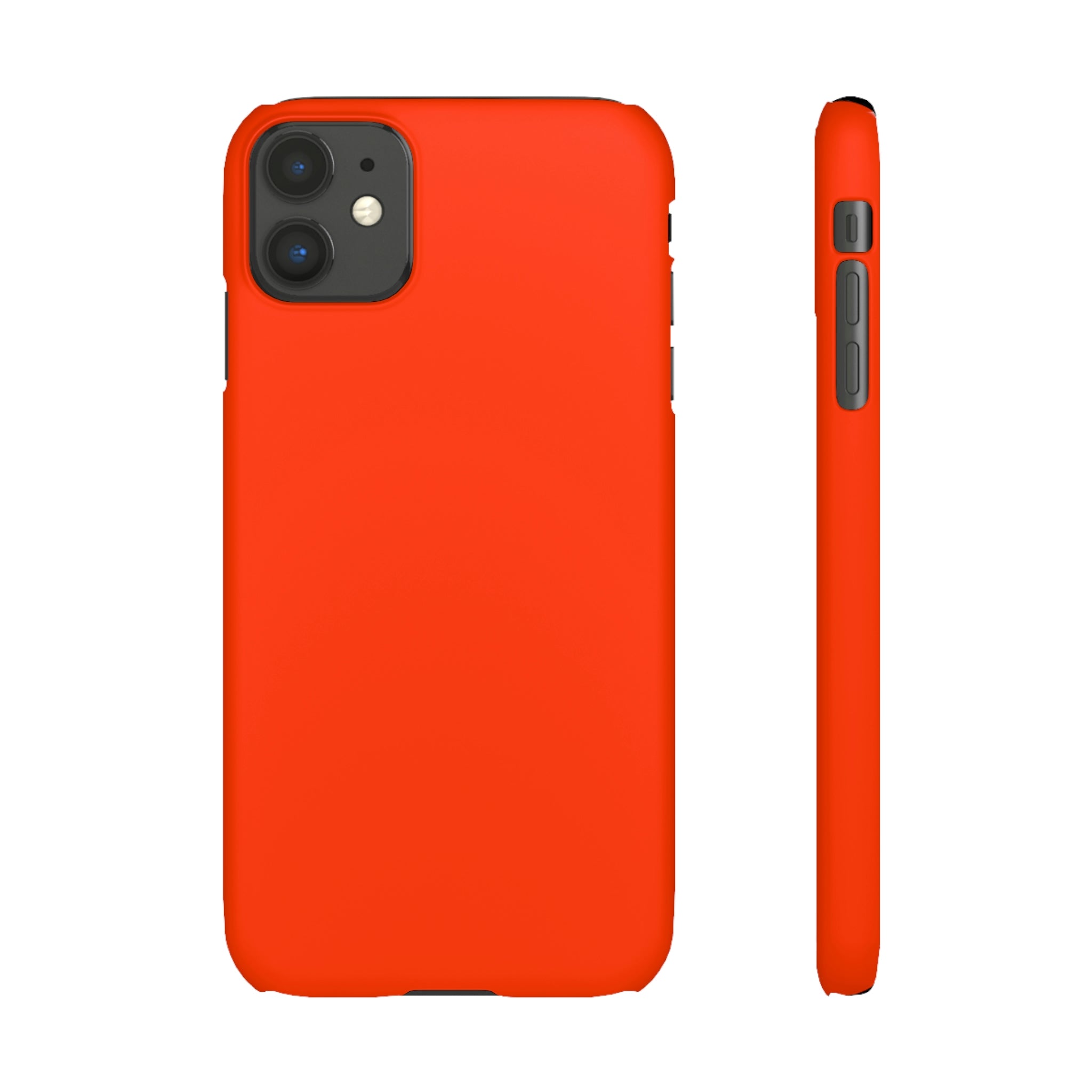 Coquelicot Orange iPhone Case (Slim) iPhone 11 Matte Phone Case