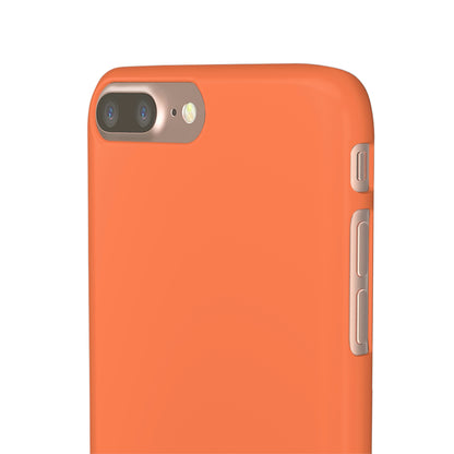 Coral Orange iPhone Case (Slim) Phone Case