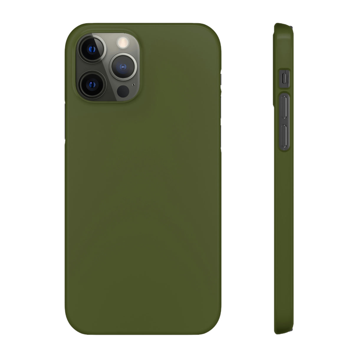 Army Green iPhone Case (Slim) iPhone 12 Pro Glossy Phone Case