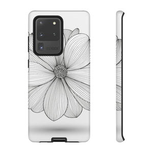 Black n White Dahlia Flower Samsung Case (Protective) Samsung Galaxy S20 Ultra Matte Phone Case