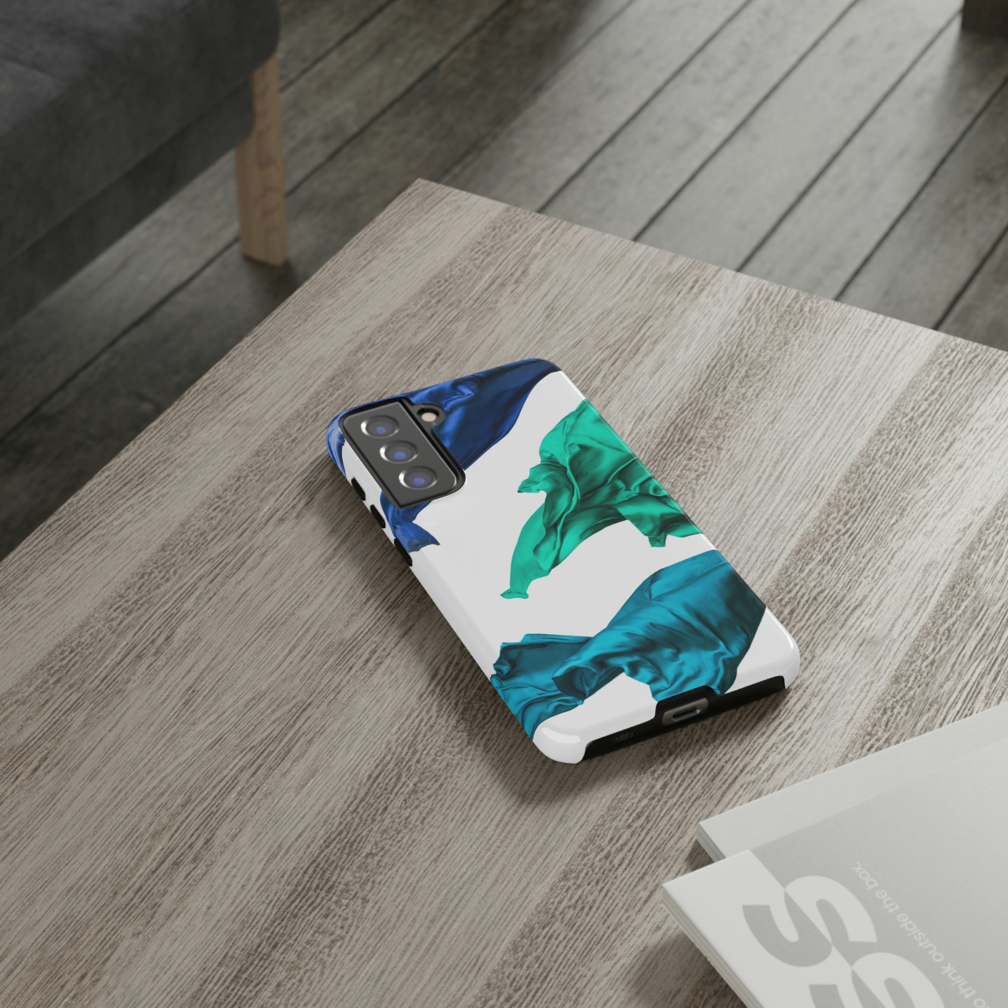 Blue Velvet Fabric Android Case (Protective) Phone Case