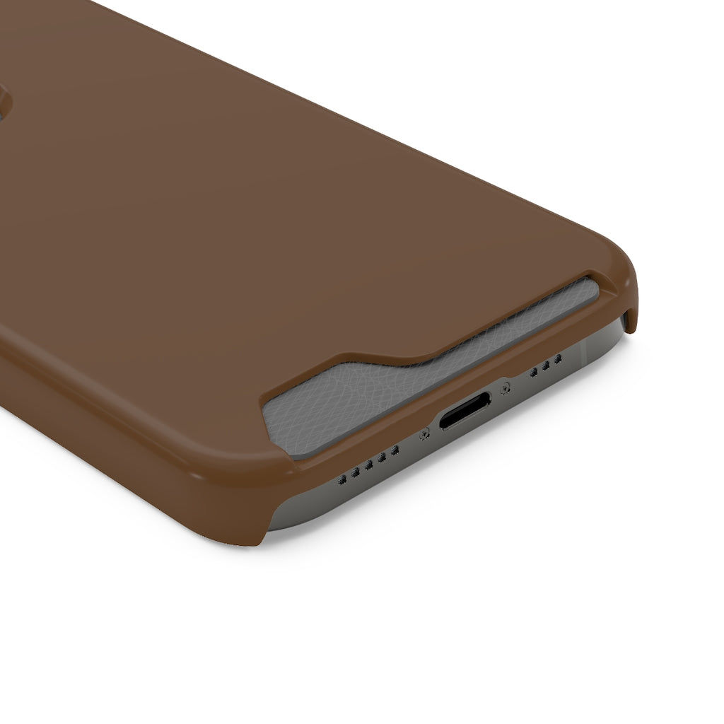 Dark Brown iPhone Case (Card) Phone Case