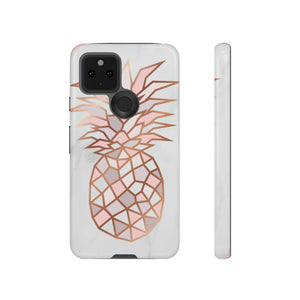 Pineapple Rose Gold Android Case (Protective) Google Pixel 5 5G Glossy Phone Case