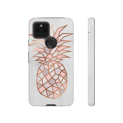 Pineapple Rose Gold Android Case (Protective) Google Pixel 5 5G Glossy Phone Case