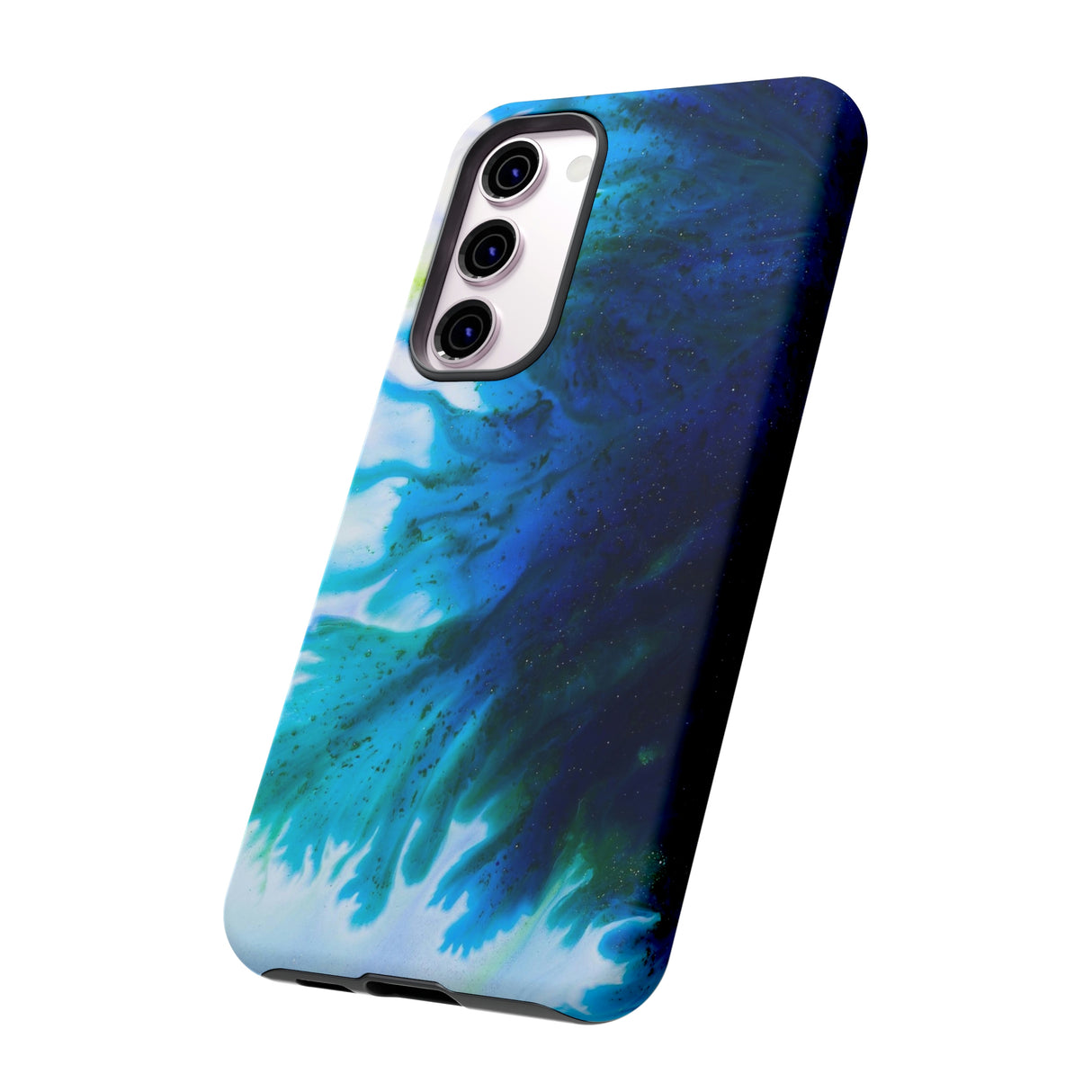 Blue Liquid Ink Art Android Case (Protective) Phone Case