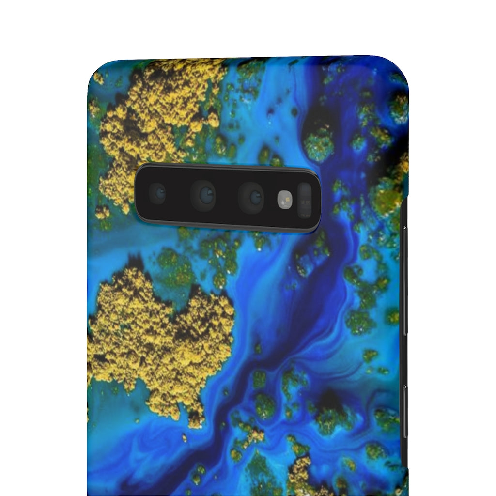 Blue Clear Ocean Ink Art Android Case (Slim) Phone Case