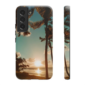 Sundown Palmtrees Android Case (Protective) Samsung Galaxy S22 Matte Phone Case