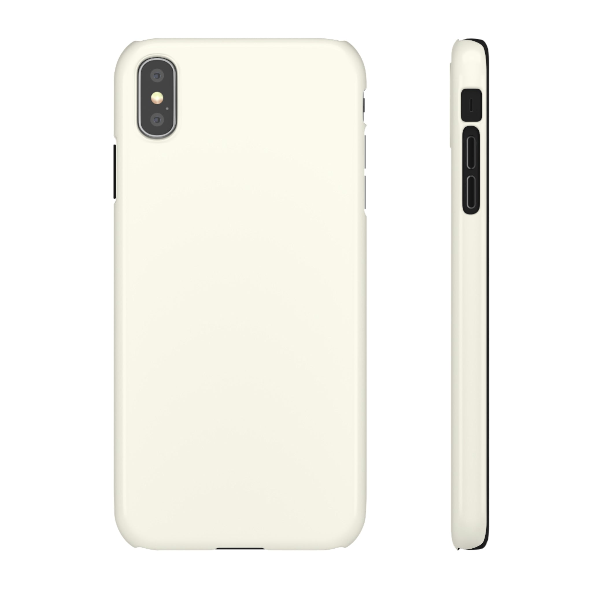 Floral White iPhone Case (Slim) iPhone XS MAX Glossy Phone Case